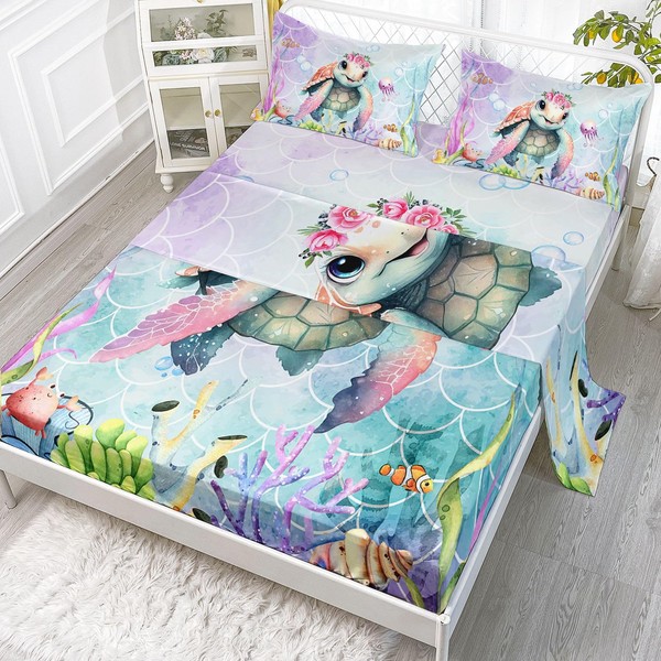 Smell Sunshine Kids Marine Life Printed Sheet Set - 4