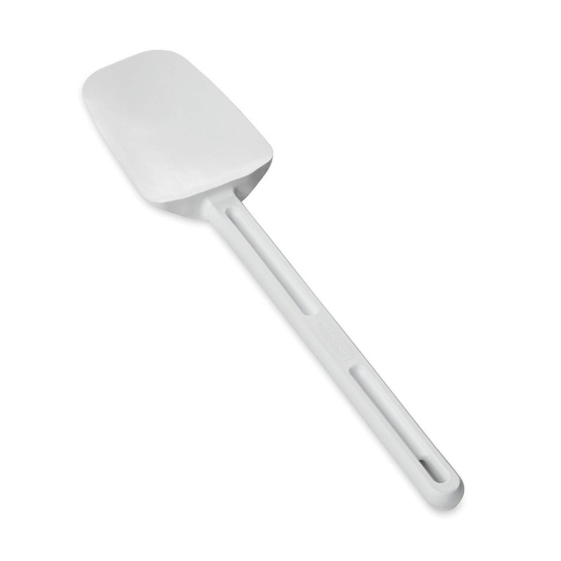 Rubbermaid Commercial Spoon-Shaped Spatula, 13 1/2 in, White - Includes