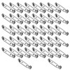 50 Pcs Silver Brooch Pins,32mm Safety Bar Pins with Locking