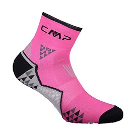 CMP - Calzini da trail, Pink Fluo-Nero, 39/42