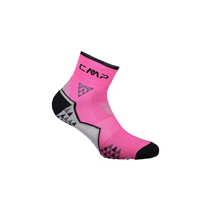 CMP - Calzini da trail, Pink Fluo-Nero, 39/42