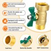Vtenyeo Garden Hose Shut Off Valve, Full Flow Water Hose
