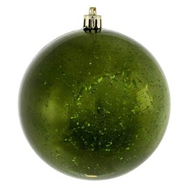 Vickerman 464724-4.75" Moss Green Shiny Mercury Ball Christmas Tree Ornament (4 pack) (M166464)