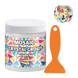 OOTDART Mosaic Crystal Grout, Mosaics Tile Tools, Mosaic Tile Accessories – Essential for Handmade Grouting and Perfect for DIY Craft Projects (White, 6.3oz)