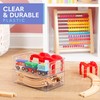 primebox Clear Plastic Organizing Container with Integraged Handles for Home