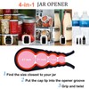 Bloss Jar Opener Bottle Opener for Seniors,Weak Hands and Arthritis,Black