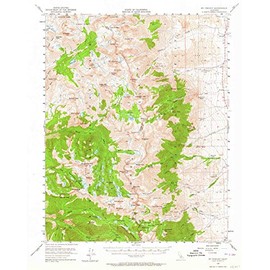 YellowMaps Mt Pinchot CA topo map, 1:62500 Scale, 15 X 15 Minute, Historical, 1953, Updated 1964, 20.8 x 16.6 in - Paper