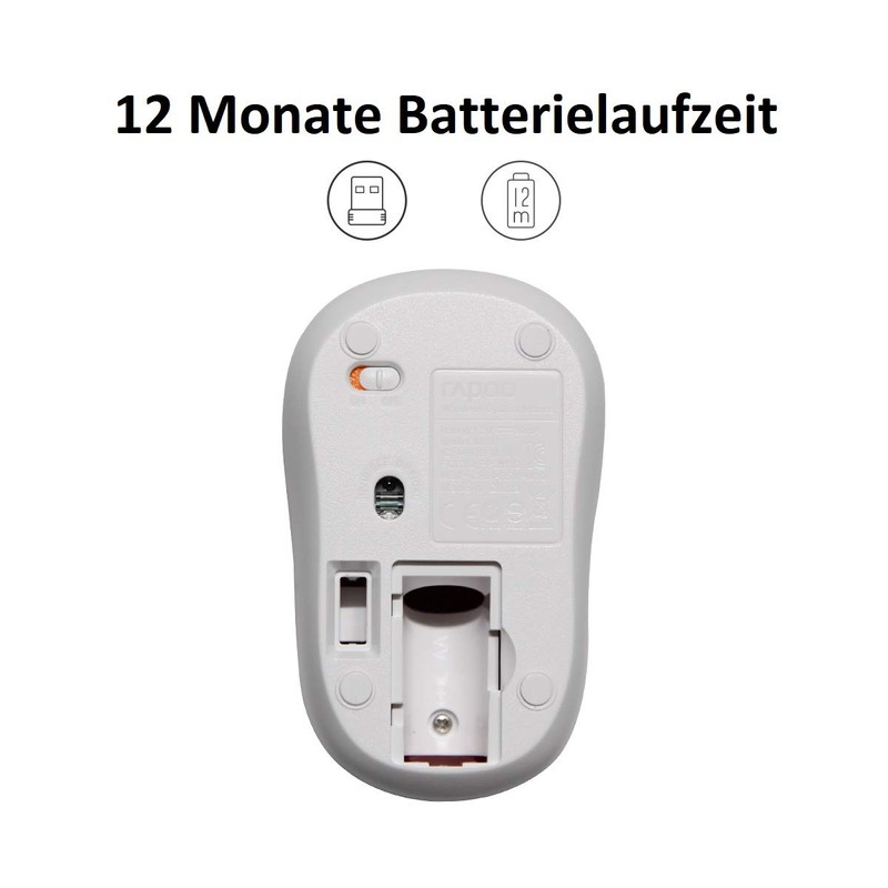 Rapoo M10 Plus kabellose Maus wireless Mouse 2.4 GHz Computermaus