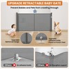 Upgrade 71 inch Retractable Baby Gates for Stairs, Retractable Dog