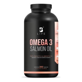 Omega Salmón 360 Cápsulas Epa Dha Life Sabor