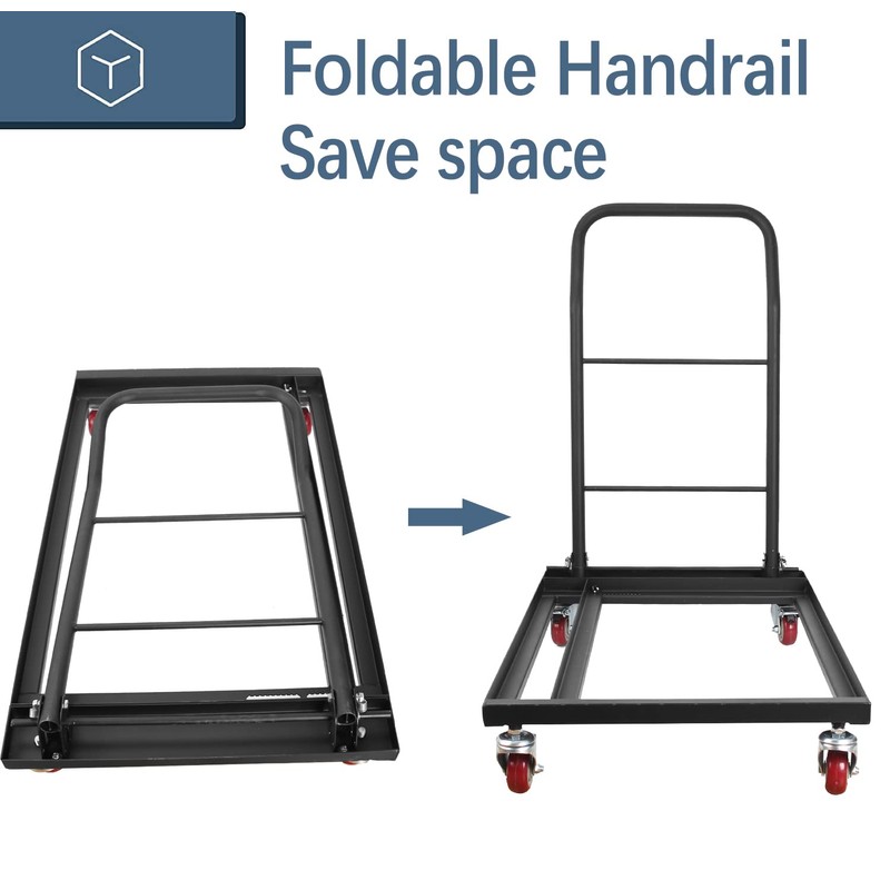 Sidasu Universal Folding Chair with Wheels for Plastic/Wood Chairs Office,