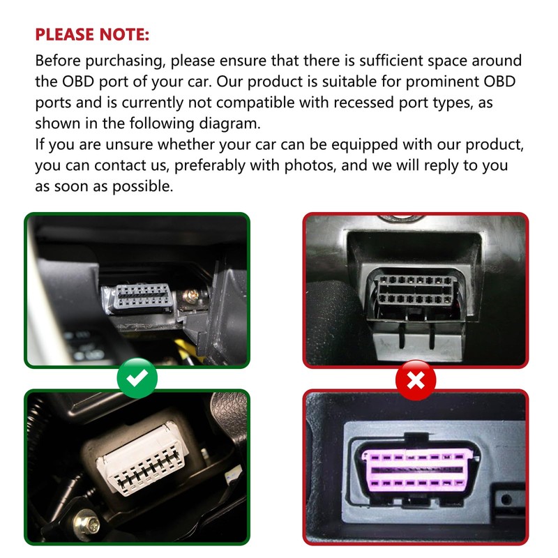 JUTA OBD2 Lock Aluminum Alloy Material OBDII Socket Locking Device