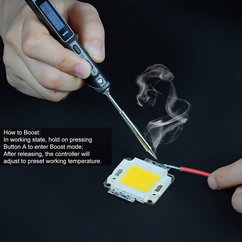 Mini Intelligent Soldering Station Portable Soldering Iron Two Power Supplying