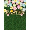 CYLYH 5x7ft Easter Backdrop Spring Easter Photography Backdrop Green Grass