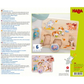 HABA 306541 Grasping Puzzle Pets, from 12 Months, Colourful