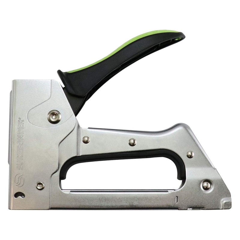 Surebonder Light Duty Staple Gun, Jam Resistant - Easy Drop-in
