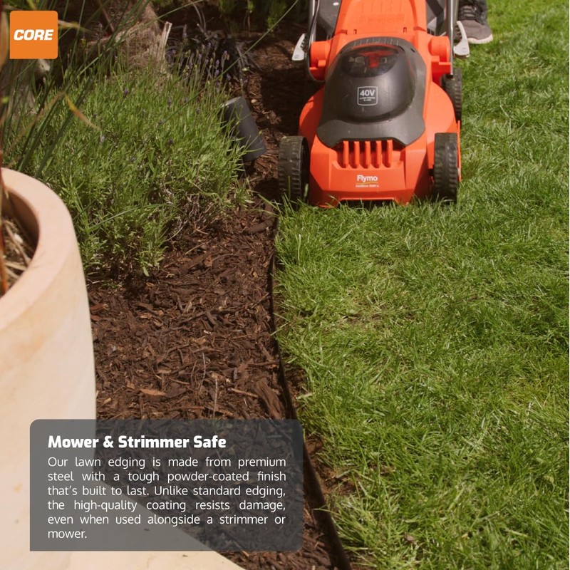 CORE EDGE Lawn Edging | Flexible Decorative Steel Garden Lawn