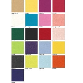 21 Felt Sheets - 6X6 inch Summer Colors Collection - Made in USA - Merino Wool Blend Felt