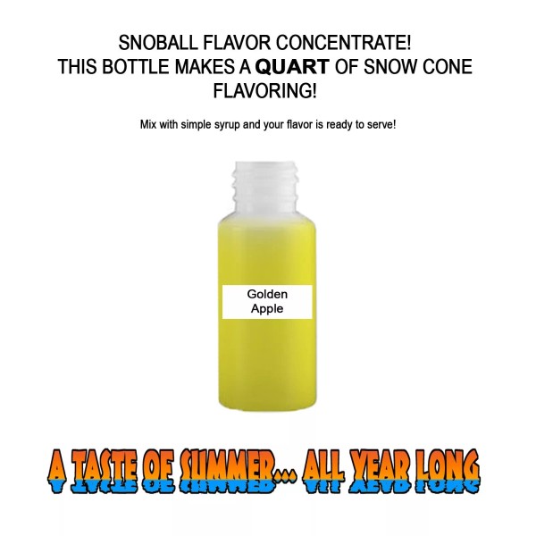 Summer Snow Entertainment GOLDEN APPLE MIX Snow CONE/SHAVED ICE Flavor