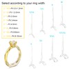 Ring Sizer Adjuster for Loose Rings, 16 Pack 8 Sizes
