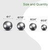 sourcing map 4pcs 4 Size Bearing Balls Assortment 304 Stainless