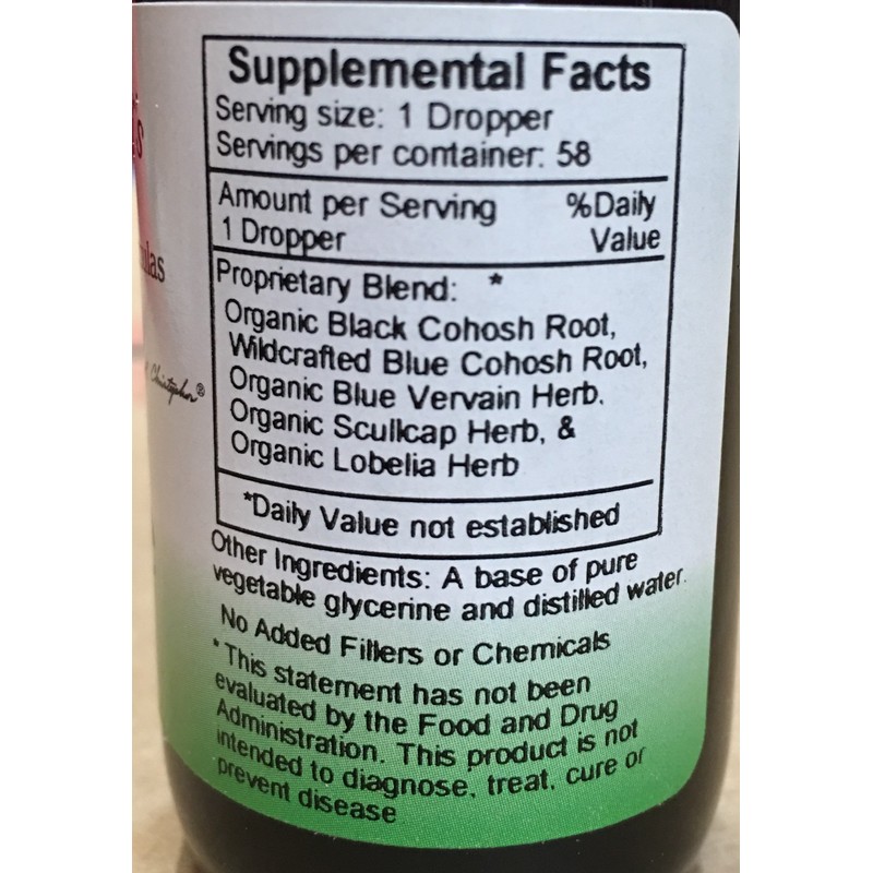 Christopher's Original Formulas Nerve Formula, Natural Herbal Supplement, 2 oz