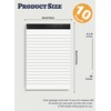 10 Pack A6 Notepad Small Lined Writing Notepads 4 x
