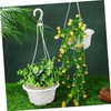 Parliky Hanging Planters: Plastic Flower Plant Basket with Hooks Flower
