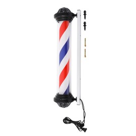 GXFCHYL 40in LED Barber Pole Light Hair Salon Barber Shop Open Sign Hair Salon Rotating Stripe Pole Light Red White Blue LED Strips Hair Salon Sign Light Indoor/Outdoor