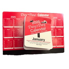 2025 Desktop Daily Tear off Calendar Free Standing