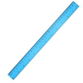 PARENCE. - Soft Ruler 30 cm / Unbreakable Measuring Device / Measurement in Centimetres (30) and Inches (12) - Random Colour (Blue, Yellow, Green, Red...)