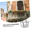 BESPORTBLE Geometric Iron Metal Hanging Planter Pot with Stand Flowerpot