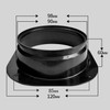 Maxmoral Dryer Vent Siding 4 Inch ABS Plastic Duct Connector