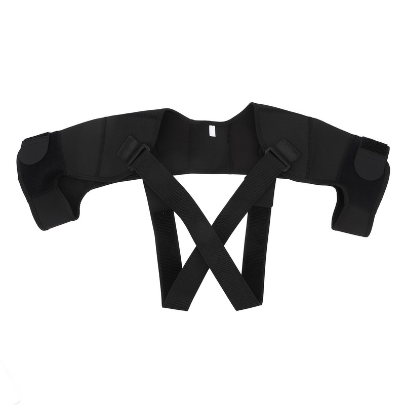 Double Shoulder Support Brace Adjustable Sweat Wicking Prevent Injuries Shoulder