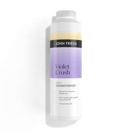 John Frieda Violet Crush Purple Conditioner 500ml. Blonde Hair Toning Care for Soft Feel and Shine Support