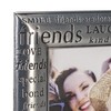 Malden International Designs Modern Pewter Metal Diecast Friends Expressions Picture