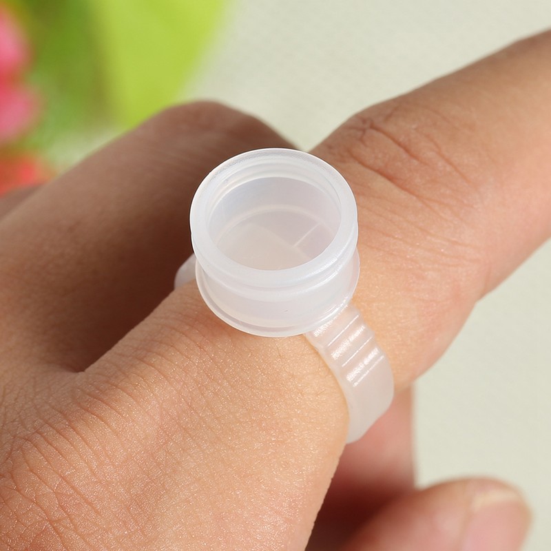 Disposable Eyebrow Tattoo Ink Rings Pigments Holder Container Cup Medium