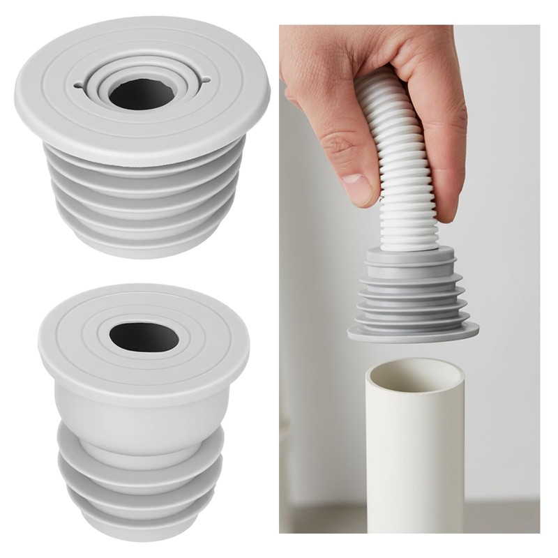 Gjinxi 2 Pcs Washing Machine Drain Hose Seal, Pipe Cover