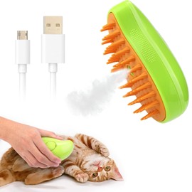 Cat Brush with Steam, Steam Brush Cat, Cat Brush 3-in-1, Cat Steamy Brush, Pet Hair Brush, Fur Brush, Cat Massage Brush, Eliminate Flying Hair for Cats and Dogs