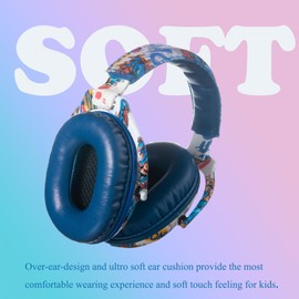 PROTEAR Kids Ear Protection Safety Ear Muffs, NRR 25dB Noise Reduction Children Earmuffs, Hearing Protectors for Sleeping, Studying, Airplane, Concerts, Fireworks-Dinosaur