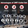 findmall 3MT MT Collet 12 Pcs Set 1/8" - 3/4"