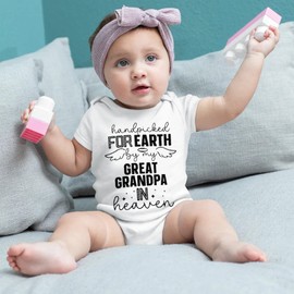 listery Hand Picked For Earth By My Grandpa Newborn Hand Picked Great Grandpa Clothes Boy Girl Great Grandpa Bodysuit