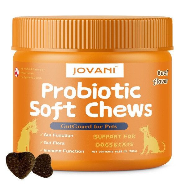 jovani Allergy & Immune Probiotics for Dogs- Digestive Enzymes for