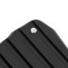Black Motorcycle Kickstand Extension Plate Aluminium Alloy Side Stand Enlarger
