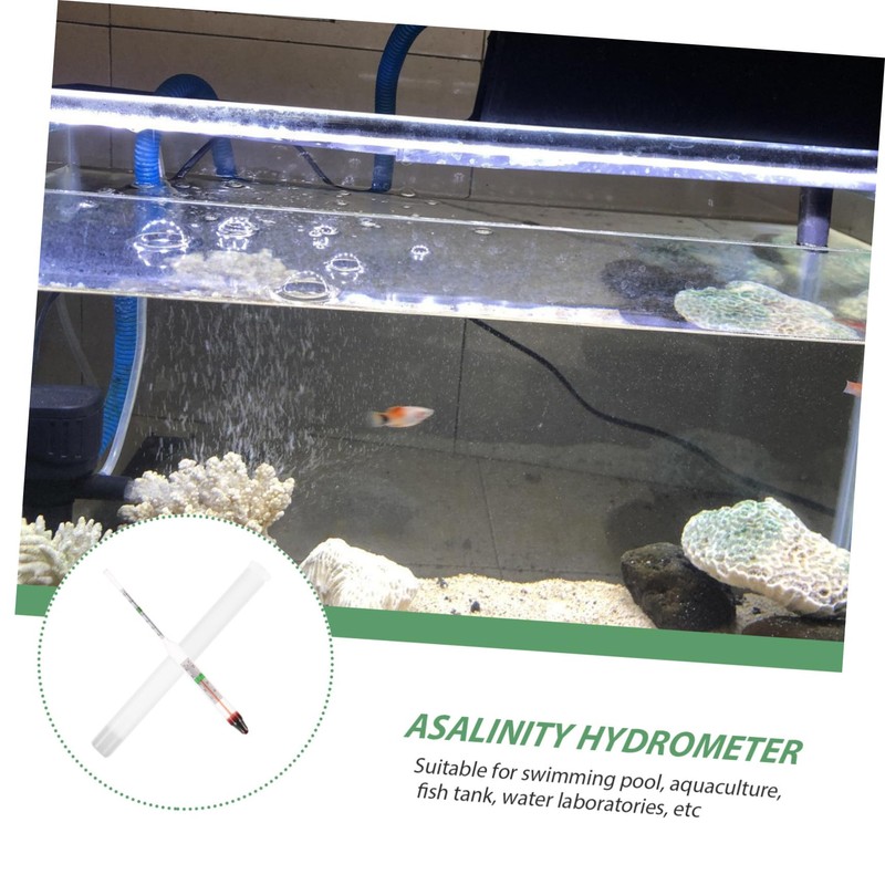 VILLFUL Sea Water Quality Testing Tool Salinity Meter Testkit Aquarium