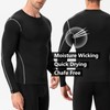Men's Athletic Compression Shirts Black Long Sleeve Cool Dry Workout