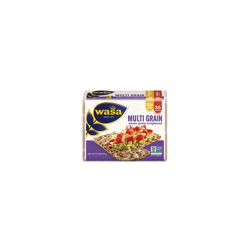 Wasa Crispbread Variety 8-Pack: (2) Multi Grain, (2) Whole Grain,