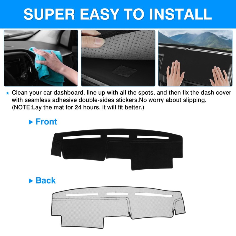 Autorder Dashboard Cover Mat for 1986-1991 1992 1993 Nissan Pathfinder