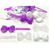 Tara Girls Self Hinge Plastic Bow Hair Barrettes Selection Pack