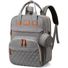 Diaper Bag Backpack. Large Travel Diaper Bag. Multifunctional Waterproof Diaper Bag With Changing Pad, USB Port, Stroller Straps And Pacifier Case. Available For Baby Registry And Baby Shower Gifts.